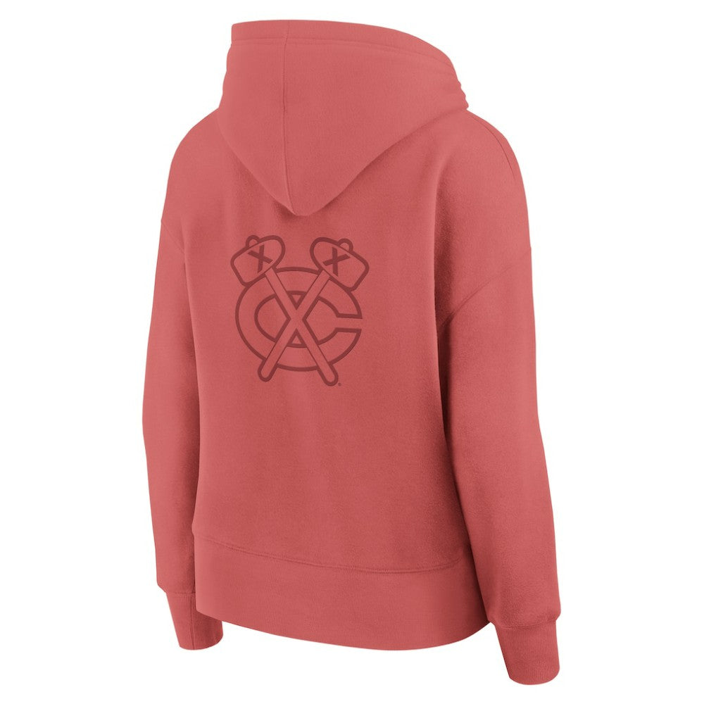 NHL Chicago Blackhawks Fanatics Women's Elements Future Ground Subtle Tonal Pullover Hoodie - Red