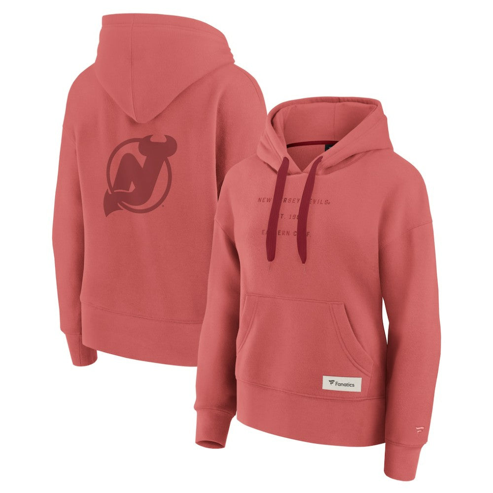 NHL New Jersey Devils Fanatics Women's Elements Future Ground Subtle Tonal Pullover Hoodie - Red
