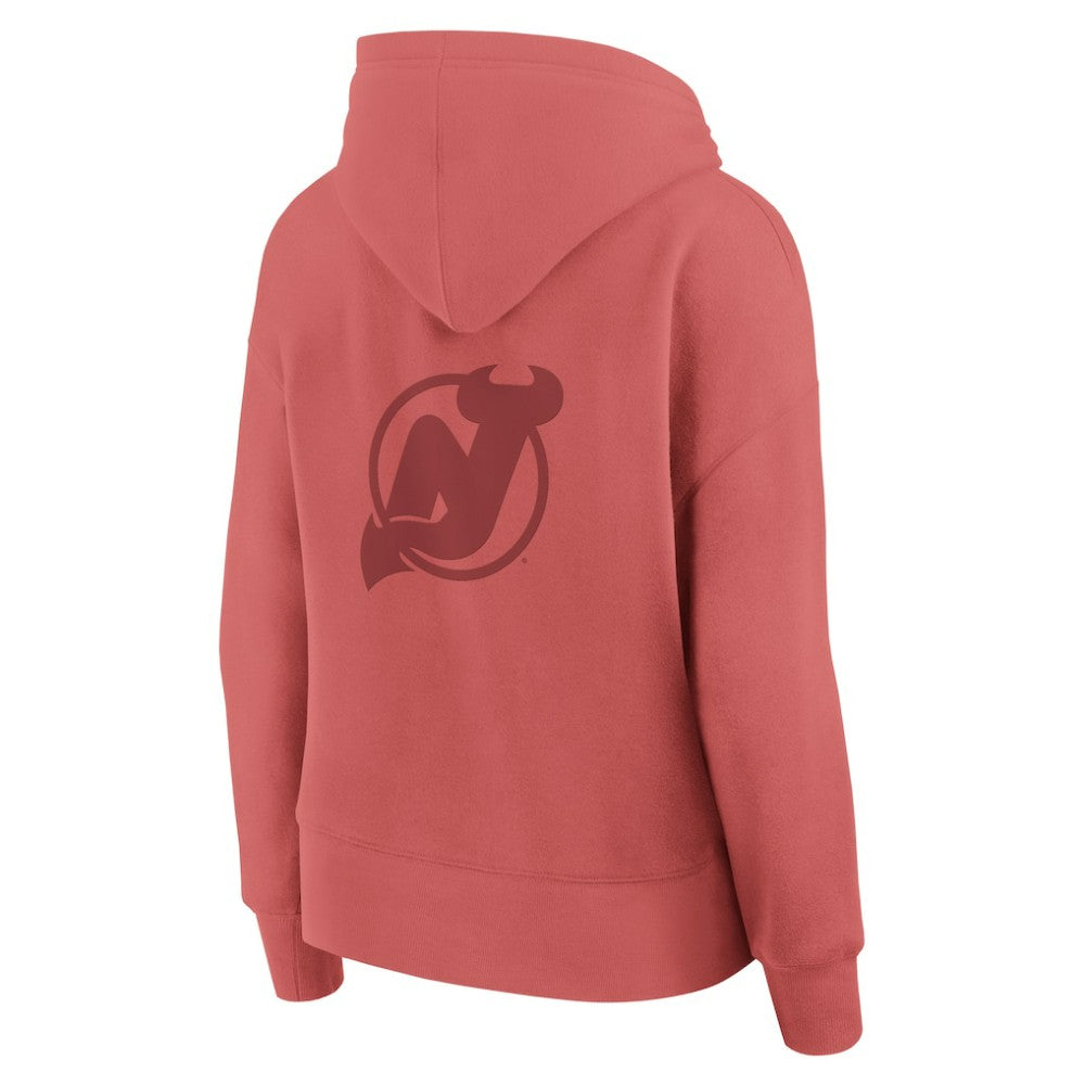 NHL New Jersey Devils Fanatics Women's Elements Future Ground Subtle Tonal Pullover Hoodie - Red