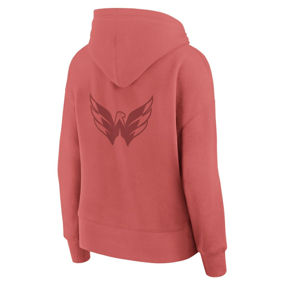NHL Washington Capitals Fanatics Women's Elements Future Ground Subtle Tonal Pullover Hoodie - Red