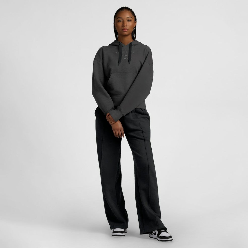 NHL Boston Bruins Fanatics Women's Elements Future Ground Subtle Tonal Pullover Hoodie - Charcoal