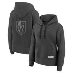 NHL Vegas Golden Knights Fanatics Women's Elements Future Ground Subtle Tonal Pullover Hoodie - Charcoal