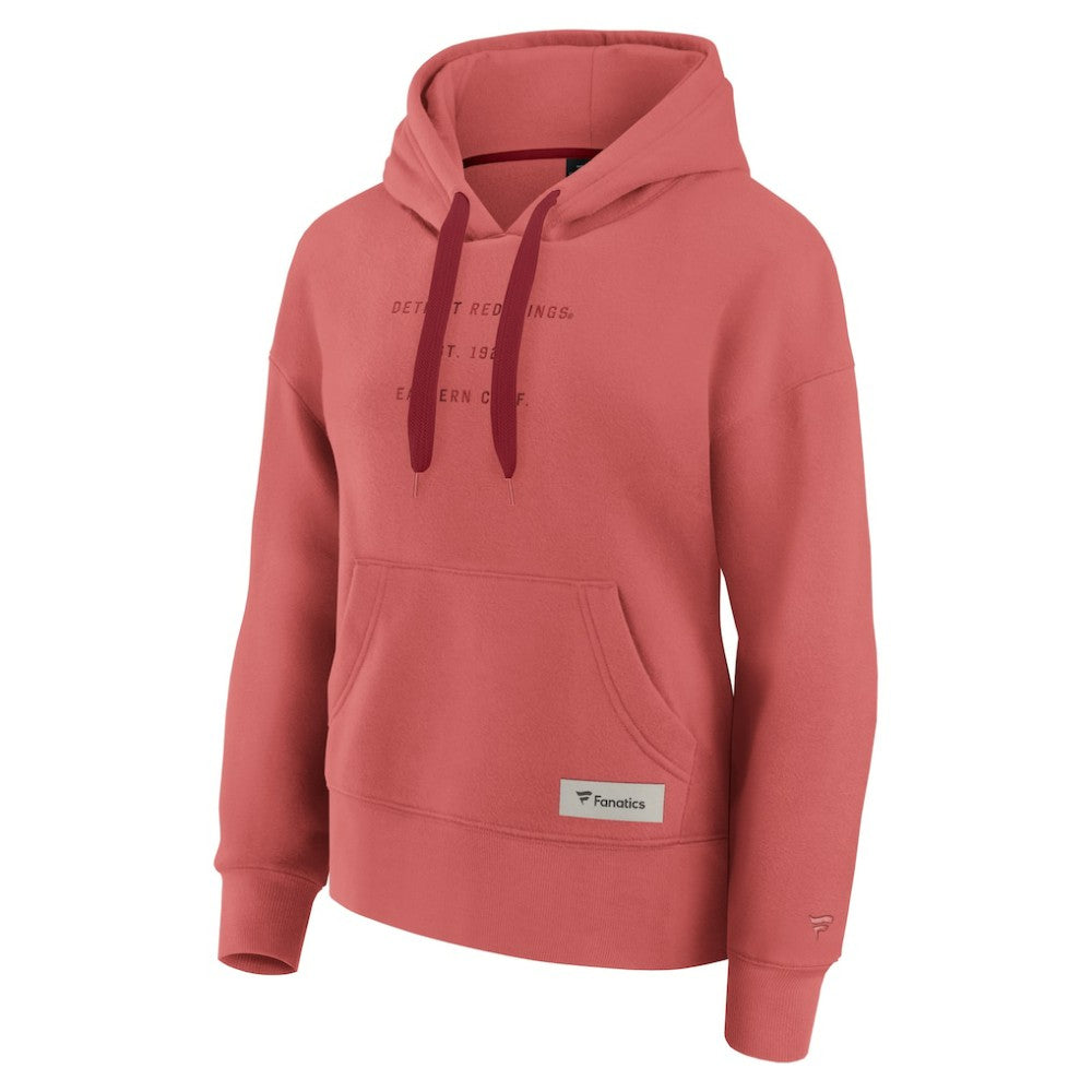 NHL Detroit Red Wings Fanatics Women's Elements Future Ground Subtle Tonal Pullover Hoodie - Red