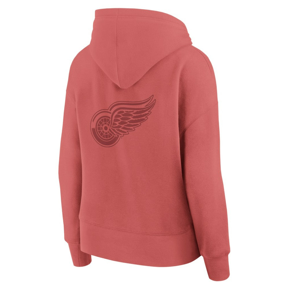 NHL Detroit Red Wings Fanatics Women's Elements Future Ground Subtle Tonal Pullover Hoodie - Red