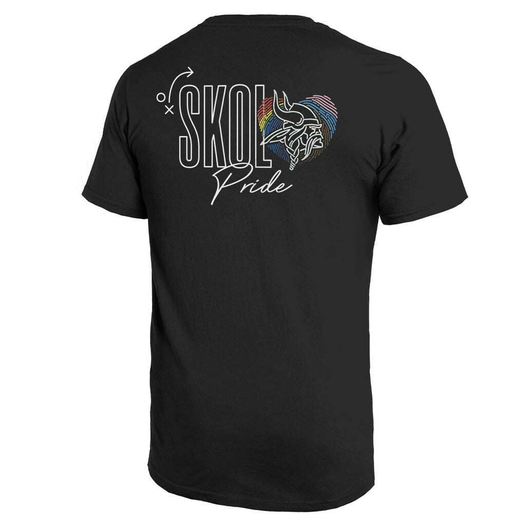 Minnesota Vikings Majestic Threads Pride Pocket T-Shirt Black