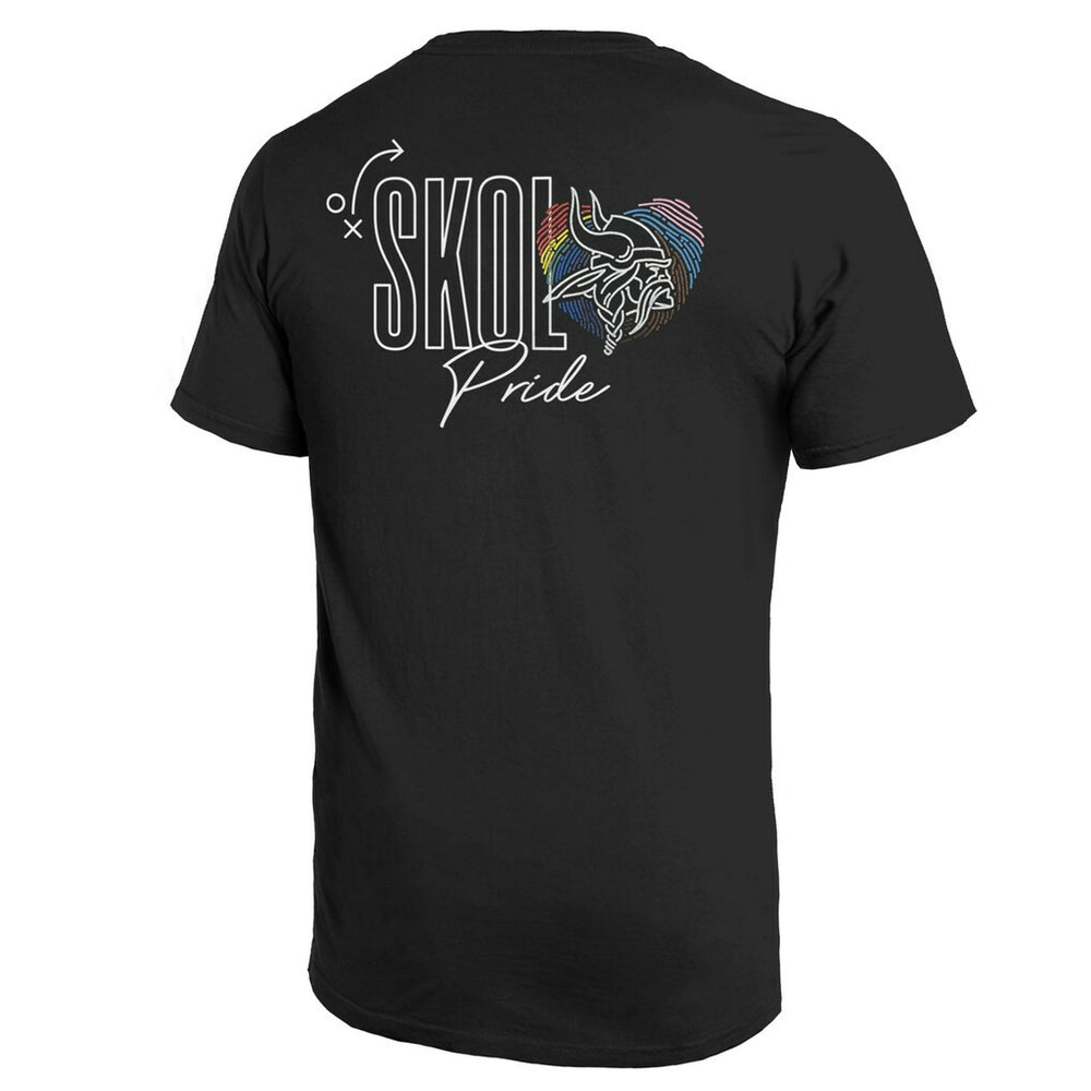 Minnesota Vikings Majestic Threads Pride Pocket T-Shirt Black