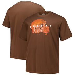 Cleveland Browns Big & Tall Coordinate T-Shirt Brown