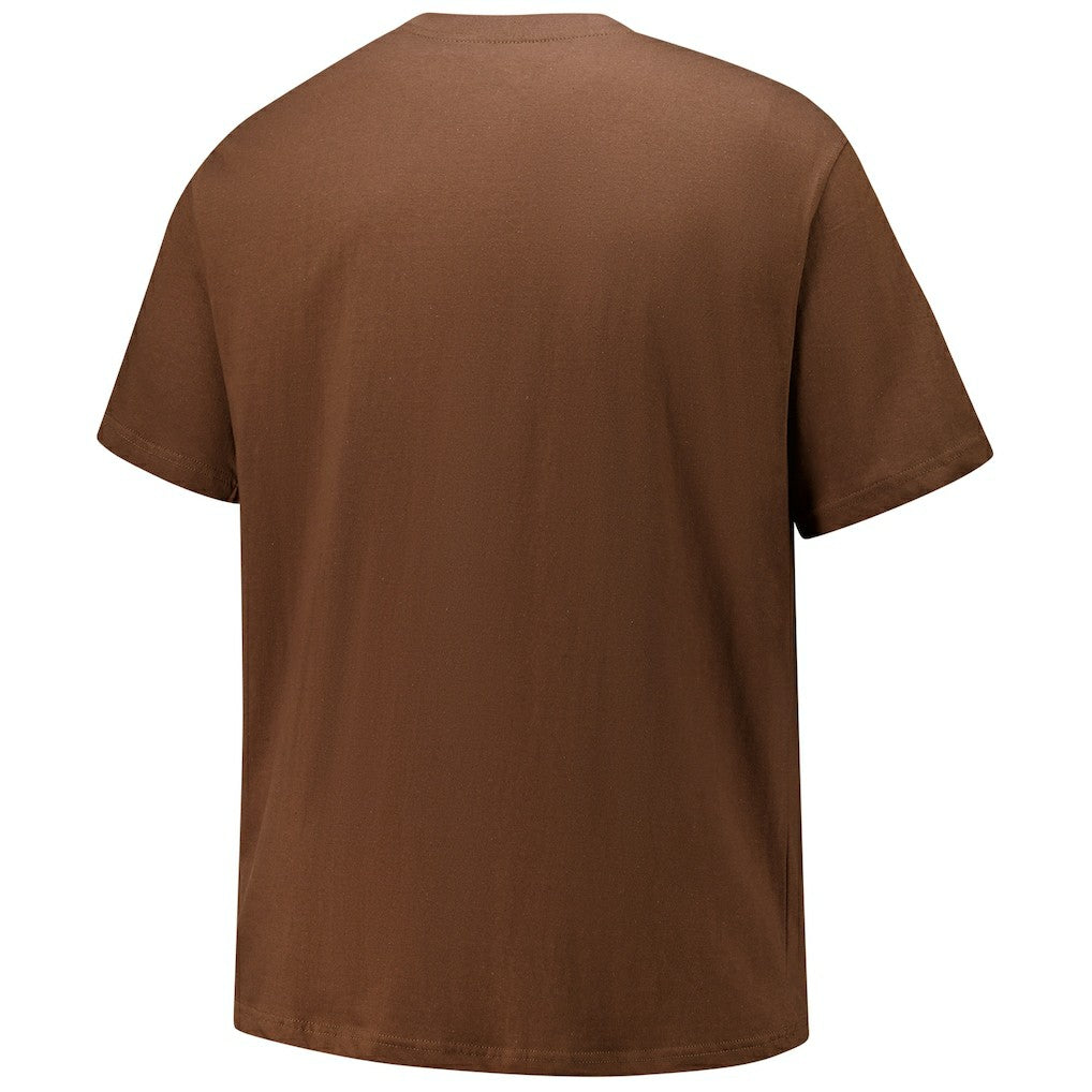 Cleveland Browns Big & Tall Coordinate T-Shirt Brown
