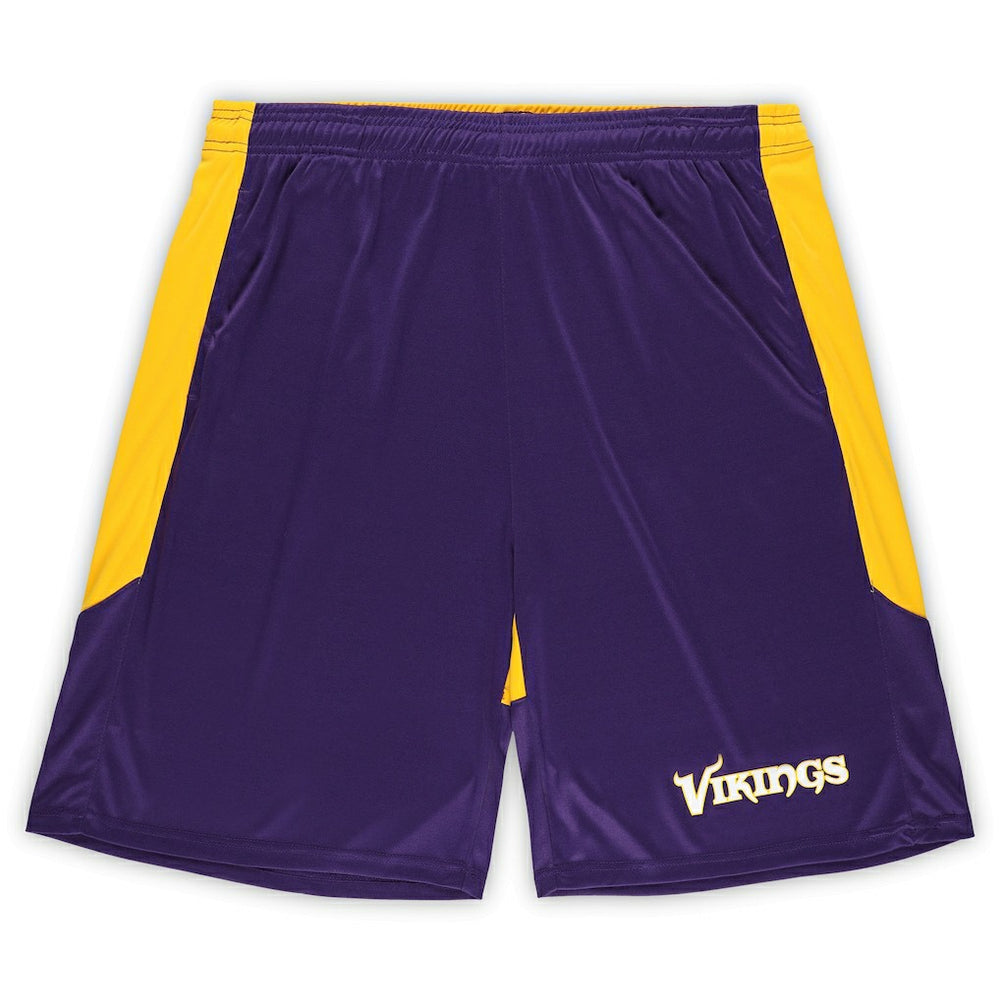 Minnesota Vikings Big & Tall Launch Shorts Purple/Gold