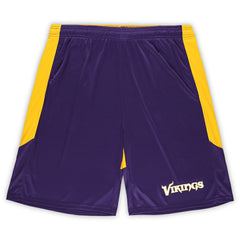 Minnesota Vikings Big & Tall Launch Shorts Purple/Gold