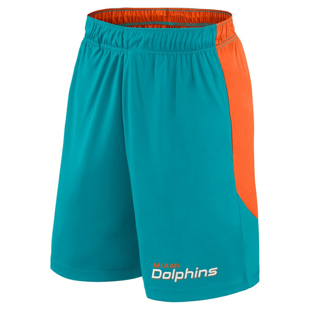Miami Dolphins Big & Tall Launch Shorts Aqua/Orange