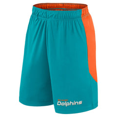 Miami Dolphins Big & Tall Launch Shorts Aqua/Orange