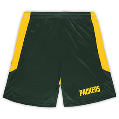Green Bay Packers Big & Tall Launch Shorts Green/Gold