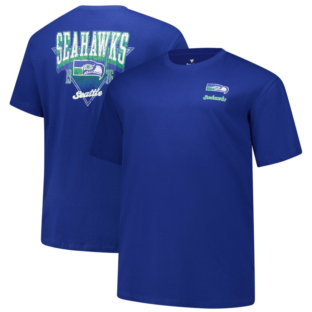 Seattle Seahawks Big & Tall Throwback Logo T-Shirt Royal