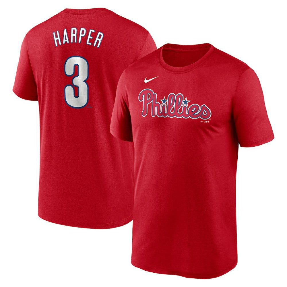 Bryce Harper Philadelphia Phillies Nike Legend Name & Number Performance T-Shirt - Red T-shirts