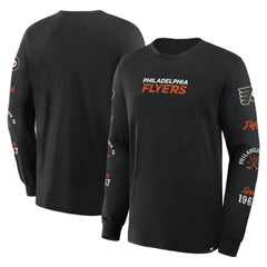 NHL Philadelphia Flyers Fanatics Boxed In Legacy Long Sleeve T-Shirt - Black