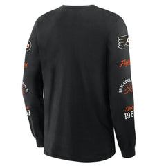 NHL Philadelphia Flyers Fanatics Boxed In Legacy Long Sleeve T-Shirt - Black