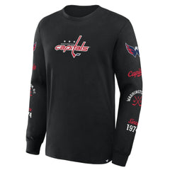 NHL Washington Capitals Fanatics Boxed In Legacy Long Sleeve T-Shirt - Black