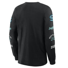 NHL Seattle Kraken Fanatics Boxed In Legacy Long Sleeve T-Shirt - Black