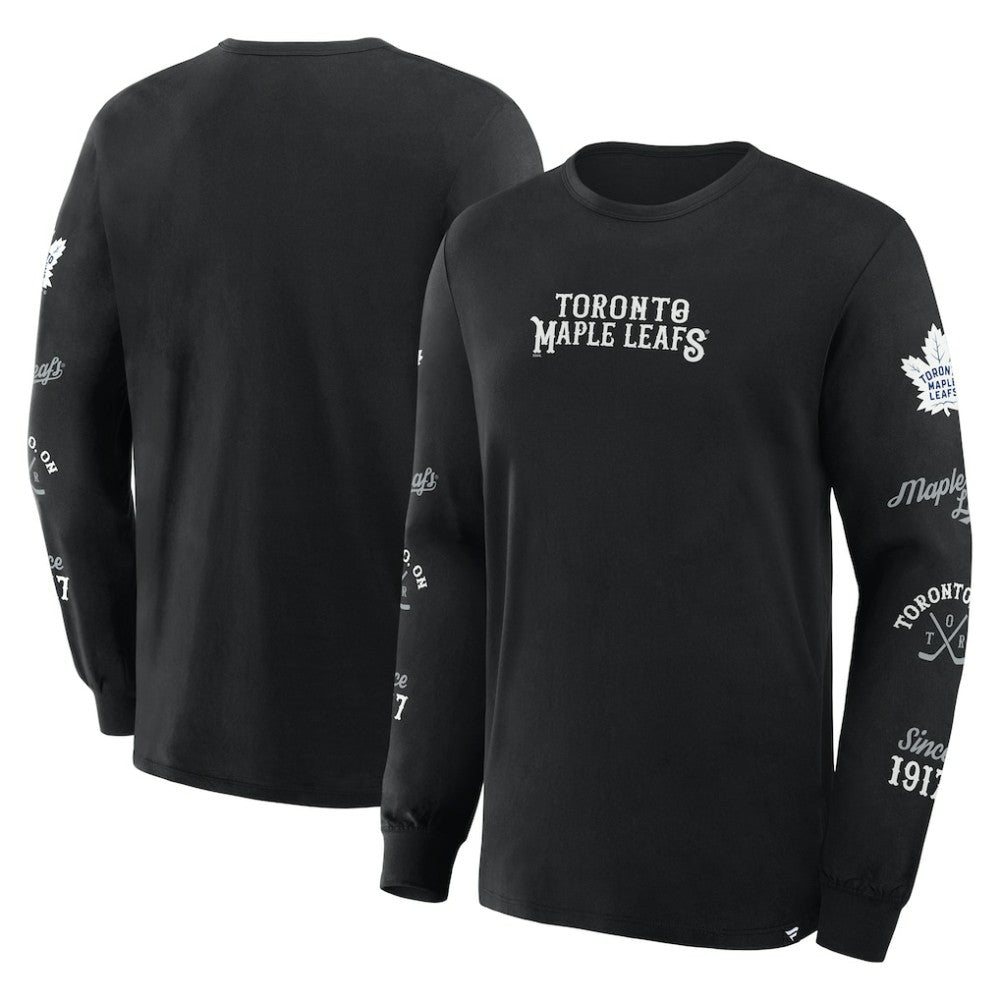 NHL Toronto Maple Leafs Fanatics Boxed In Legacy Long Sleeve T-Shirt - Black