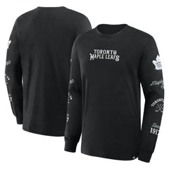 NHL Toronto Maple Leafs Fanatics Boxed In Legacy Long Sleeve T-Shirt - Black