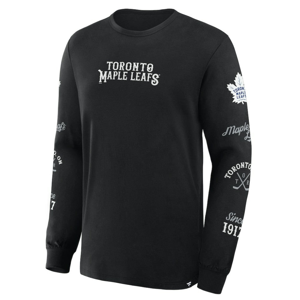 NHL Toronto Maple Leafs Fanatics Boxed In Legacy Long Sleeve T-Shirt - Black