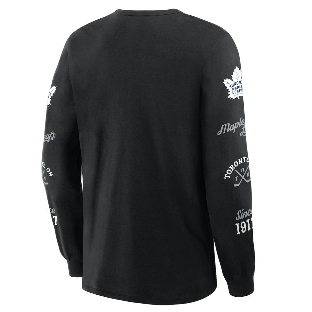 NHL Toronto Maple Leafs Fanatics Boxed In Legacy Long Sleeve T-Shirt - Black