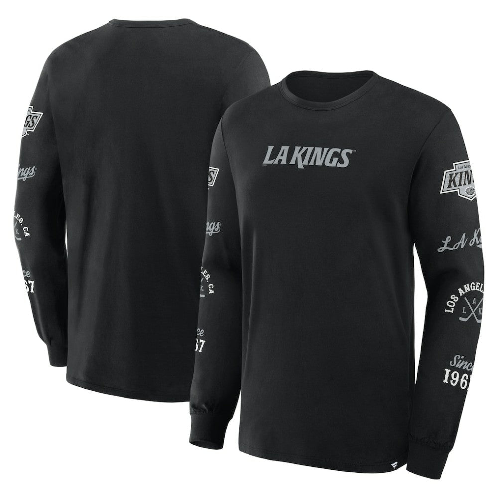 NHL Los Angeles Kings Fanatics Boxed In Legacy Long Sleeve T-Shirt - Black