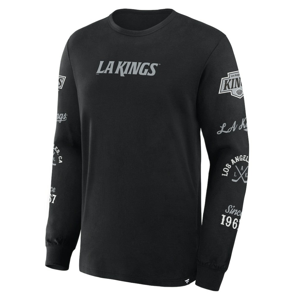 NHL Los Angeles Kings Fanatics Boxed In Legacy Long Sleeve T-Shirt - Black