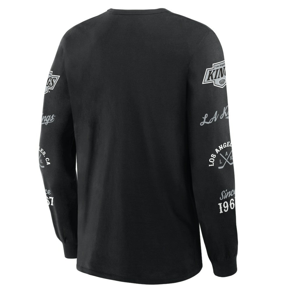 NHL Los Angeles Kings Fanatics Boxed In Legacy Long Sleeve T-Shirt - Black
