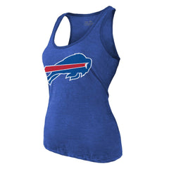 Keon Coleman Buffalo Bills Majestic Threads Women's Name & Number Tri-Blend Scoop Neck Tank Top Royal