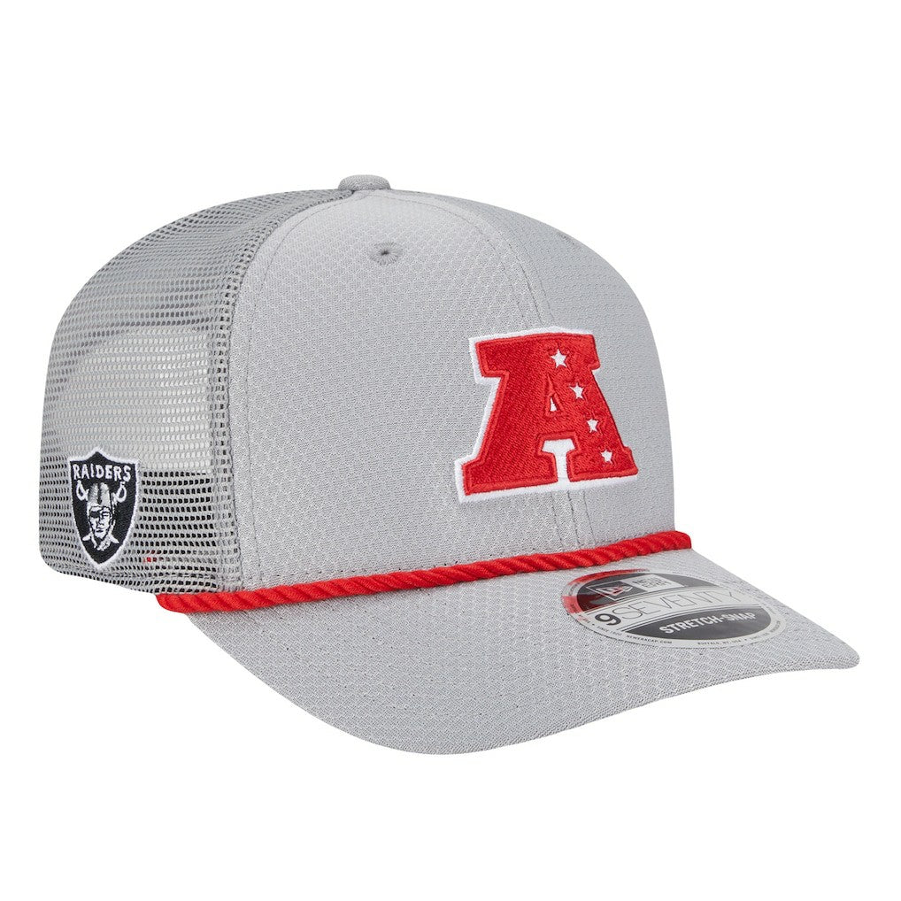 Las Vegas Raiders New Era 2025 Pro Bowl 9SEVENTY Stretch-Snap Hat Gray