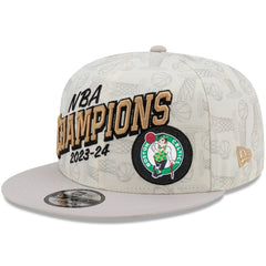 Boston Celtics 2024 NBA Finals Champions Locker Room 9FIFTY Snapback Hat Cream