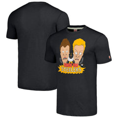 Pittsburgh Steelers NFL x Homage x Beavis and Butt-Head Unisex Tri-Blend T-Shirt – Charcoal