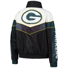 Green Bay Packers The Wild Collective Women's 1/4 Zip Track Jacket Green