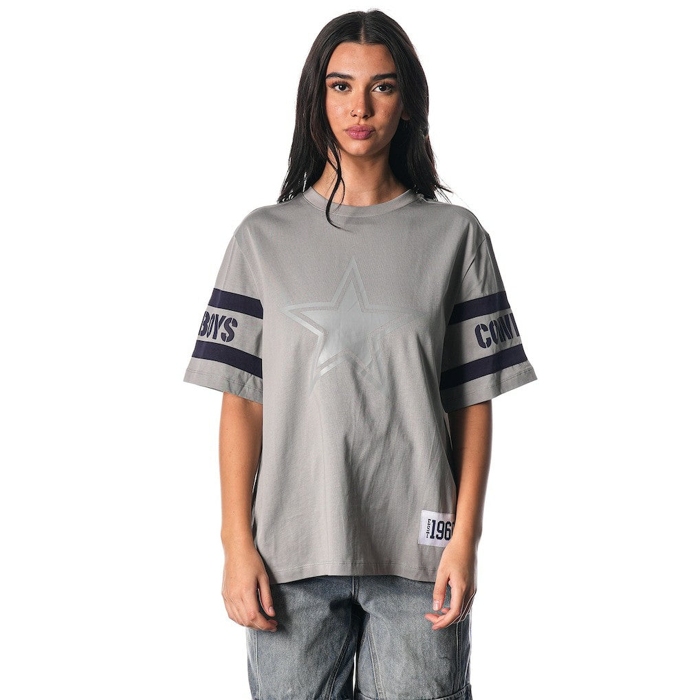 Dallas Cowboys The Wild Collective Women's Drop Shoulder T-Shirt Black