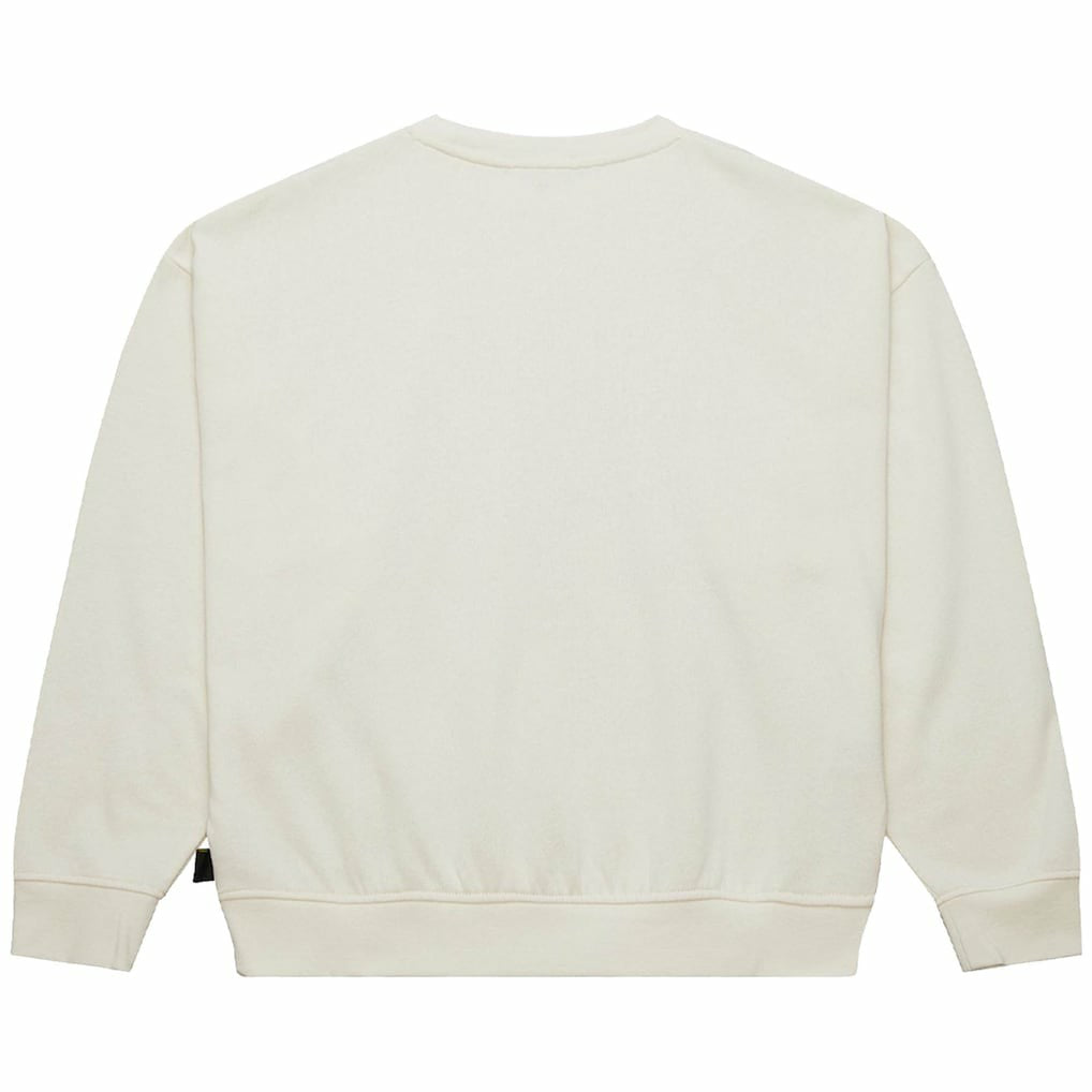 New York Jets Women's Throwback Logo 3.0 Pullover Sweatshirt Cream