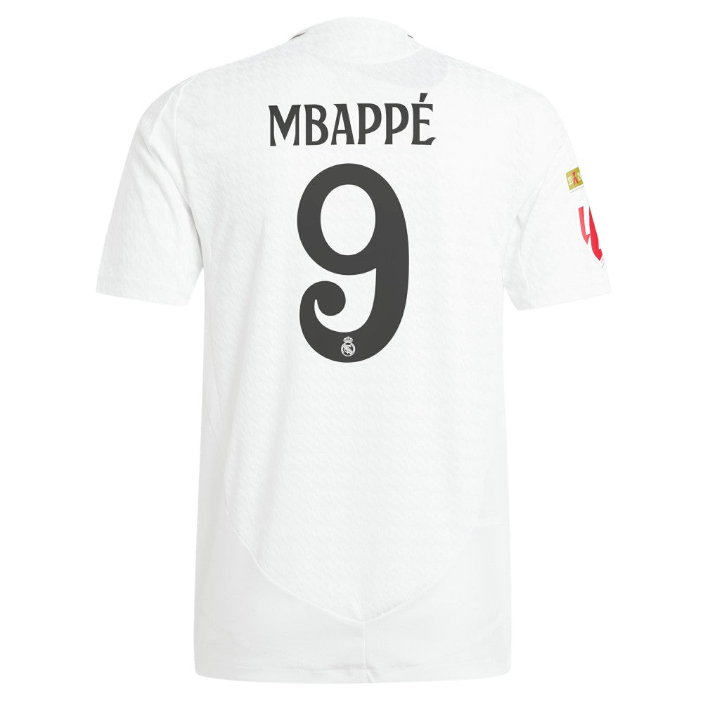 Kylian Mbappé Real Madrid 2024/25 Home Player Jersey White