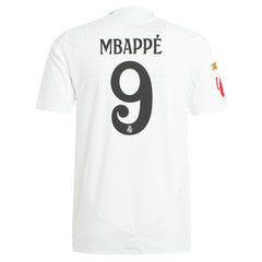 Kylian Mbappé Real Madrid 2024/25 Home Player Jersey White