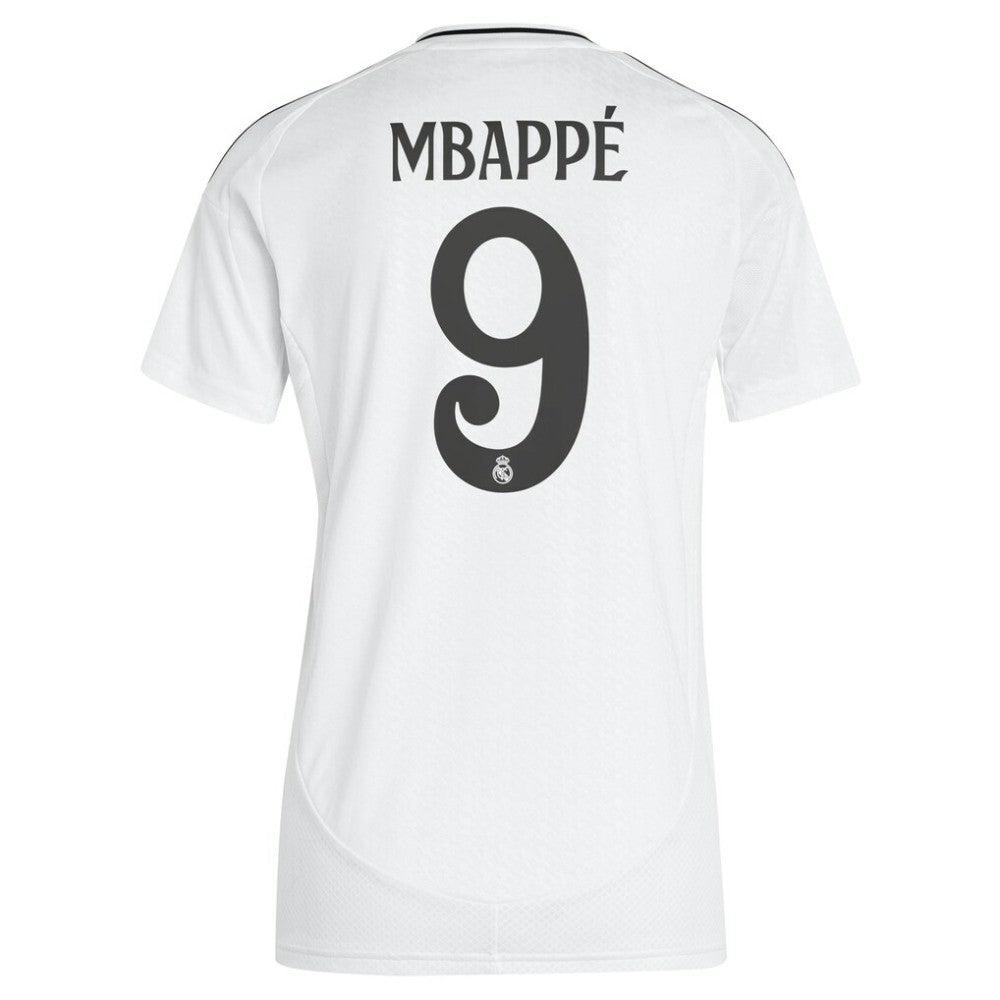 Kylian Mbappé Real Madrid Women's 2024/25 Home Replica Player Jersey White