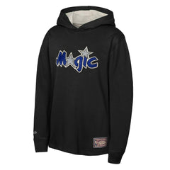 Orlando Magic Youth Hardwood Classics Lightweight Thermal Long Sleeve Hoodie T-Shirt Black