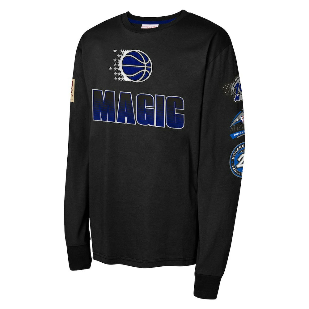 Orlando Magic Youth Hardwood Classics All Over Long Sleeve T-Shirt Black