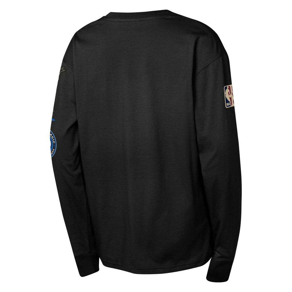 Orlando Magic Youth Hardwood Classics All Over Long Sleeve T-Shirt Black