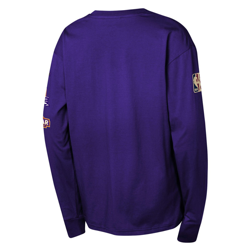 Phoenix Suns Youth Hardwood Classics All Over Long Sleeve T-Shirt Purple