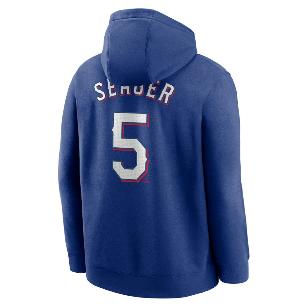 Corey Seager Texas Rangers Nike Player Name & Number Club Fleece Pullover Hoodie - Royal Hoodies
