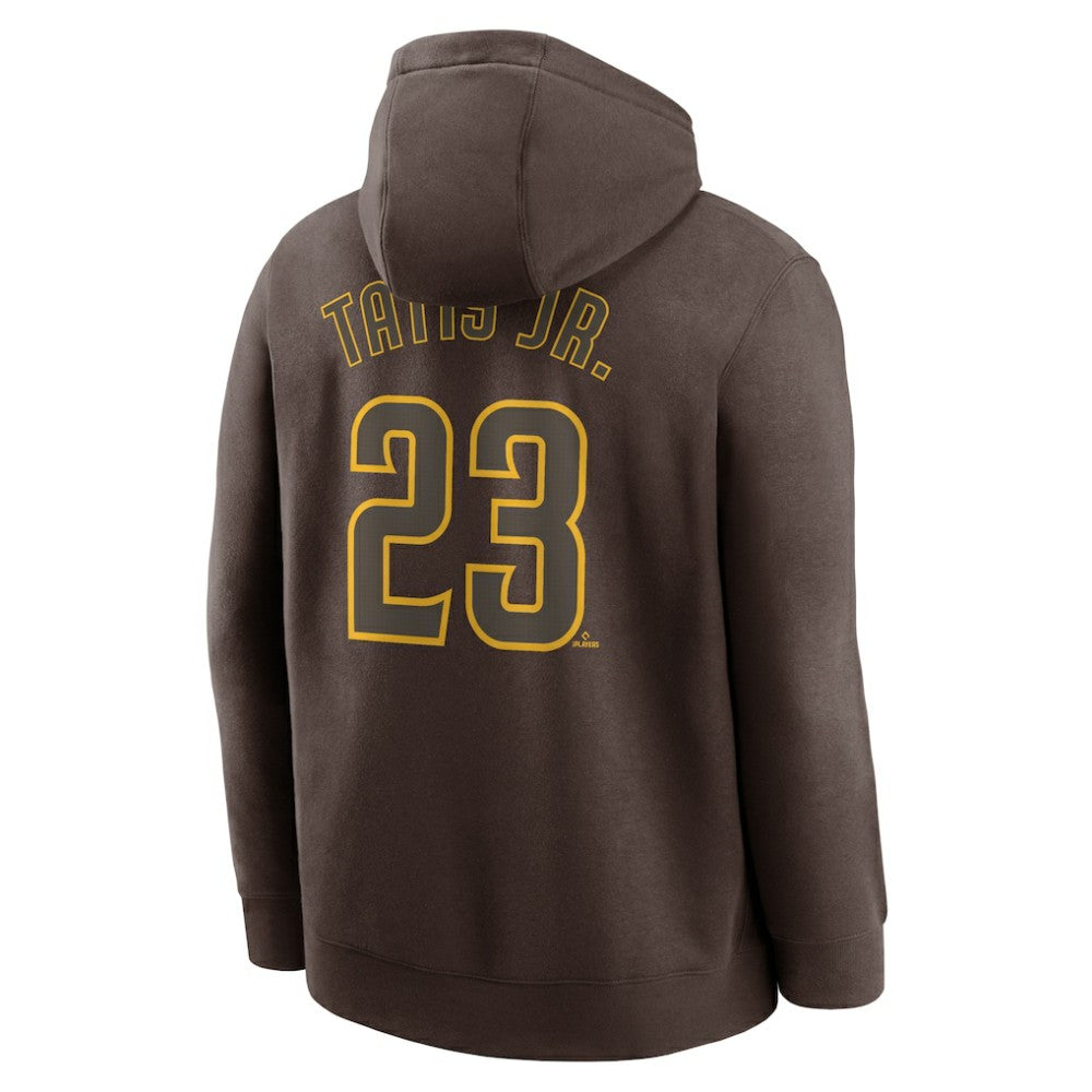 Fernando Tatis Jr. San Diego Padres Nike Player Name & Number Club Fleece Pullover Hoodie - Brown Hoodies