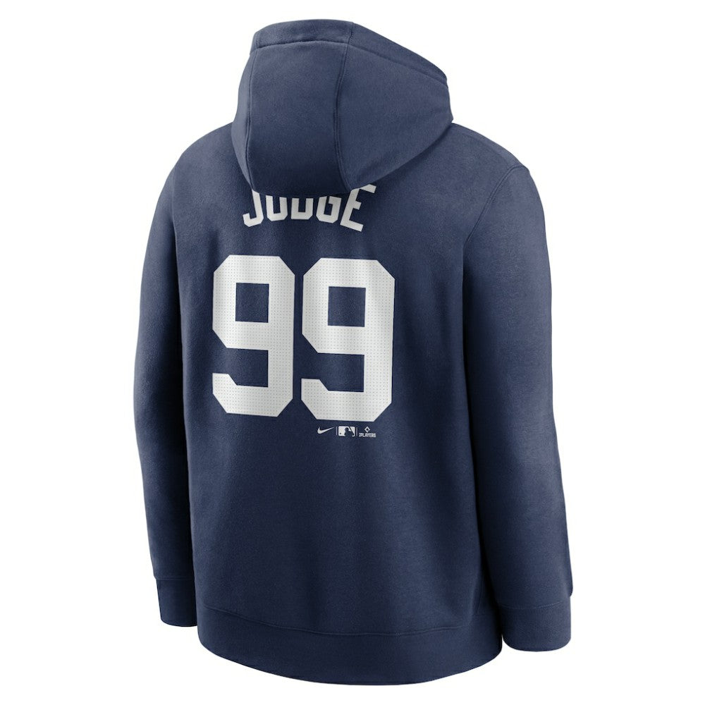 Aaron Judge New York Yankees Nike Player Name & Number Club Pullover Hoodie - Navy Hoodies
