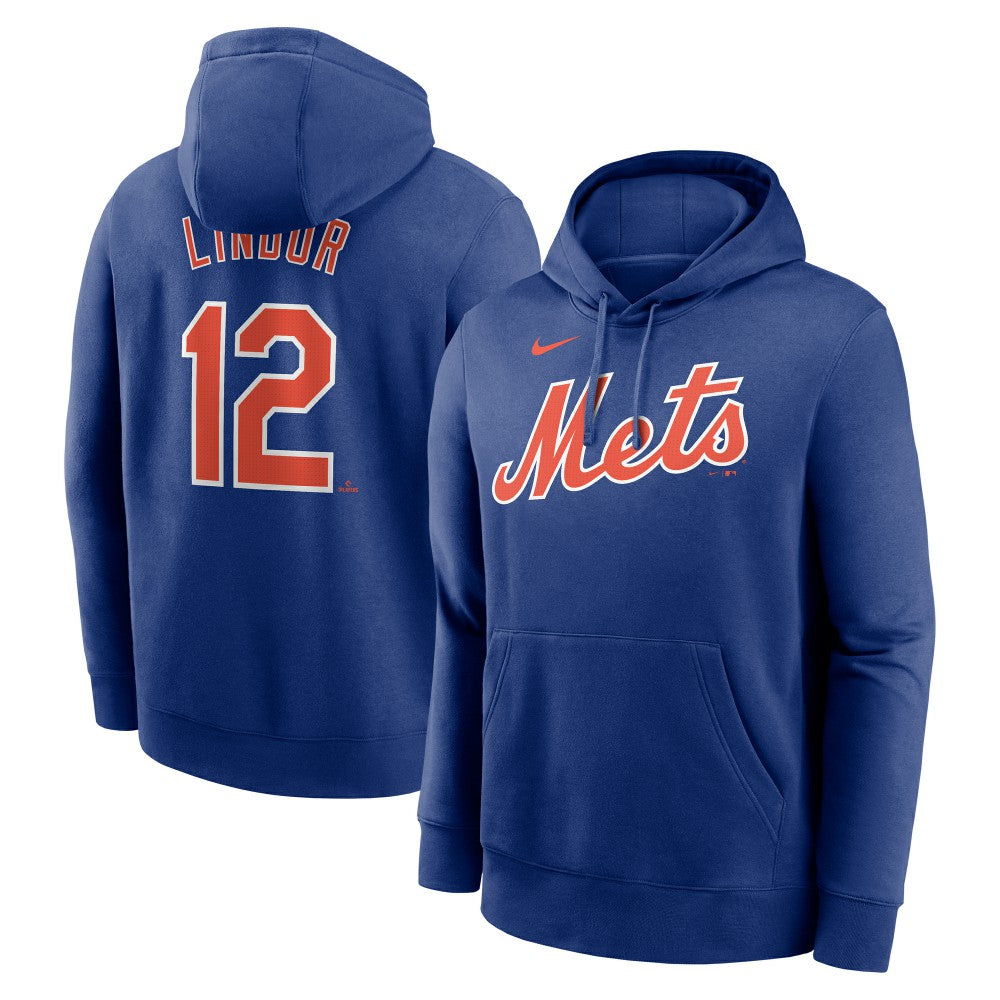 Francisco Lindor New York Mets Nike Player Name & Number Club Pullover Hoodie - Royal Hoodies