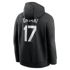 Shohei Ohtani Los Angeles Dodgers Nike Player Name & Number Club Fleece Pullover Hoodie - Black Hoodies
