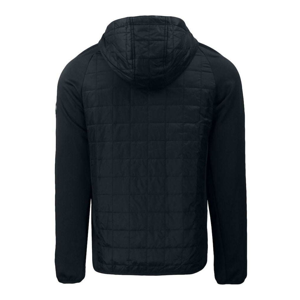 New York Jets Cutter & Buck Primary Logo Rainier PrimaLoft Eco Full-Zip Hybrid Jacket Black